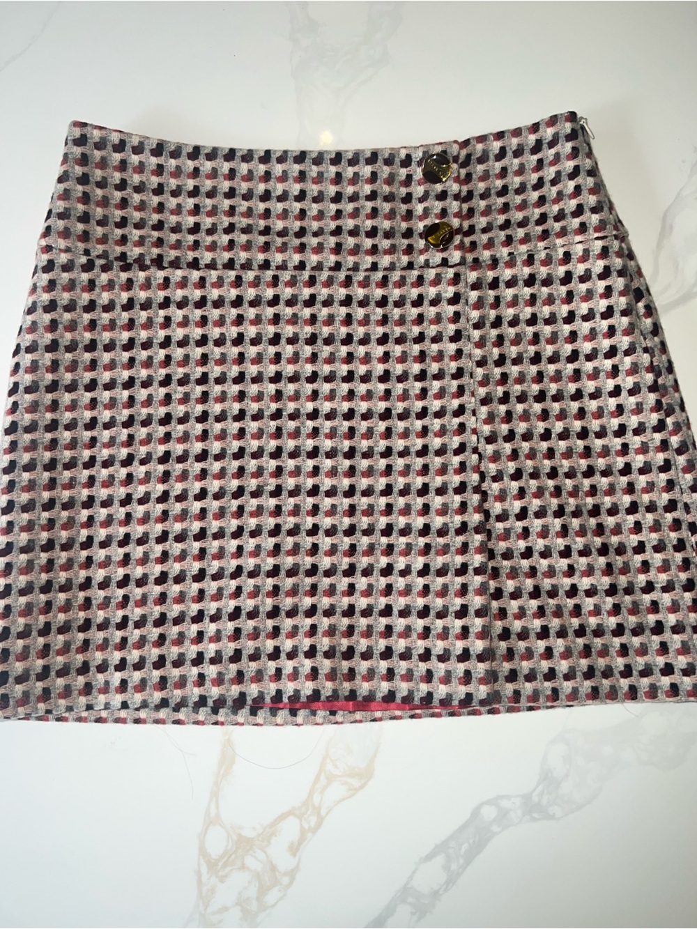 Vintage Ted Baker 100% Lambs Wool Mini Skirt
